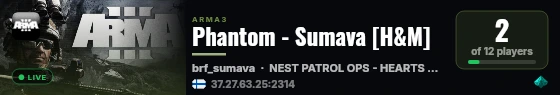Phantom - Sumava [H&M] live status badge