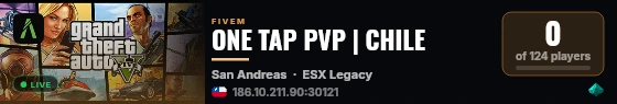 ONE TAP PVP | CHILE live status badge
