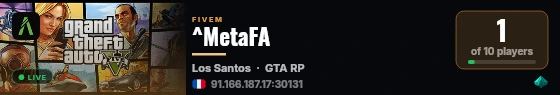 ^MetaFA  live status badge