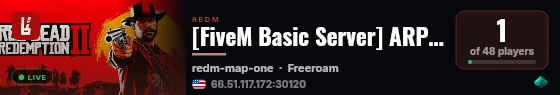 [FiveM Basic Server] ARP Test live status badge