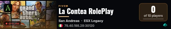 La Contea RolePlay live status badge