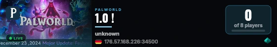 1.0 ! live status badge