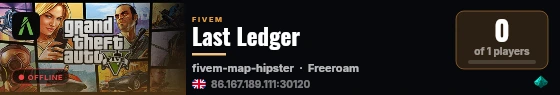Last Ledger live status badge