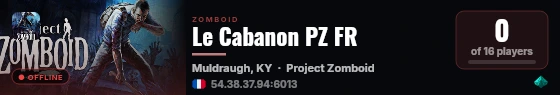 Le Cabanon PZ FR live status badge