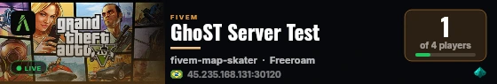 GhoST Server Test live status badge