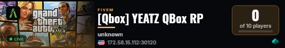 [Qbox] YEATZ QBox RP live status badge