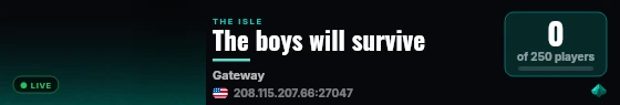 The boys will survive live status badge