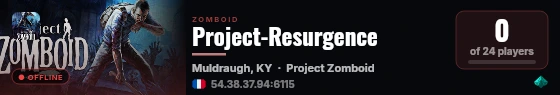 Project-Resurgence live status badge