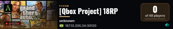 [Qbox Project] 18RP live status badge