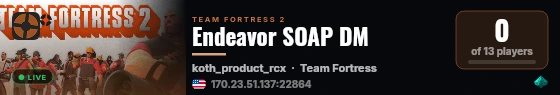 Endeavor SOAP DM live status badge