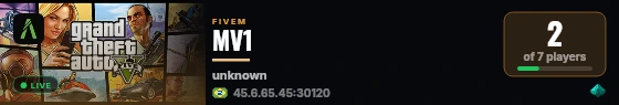 MV1 live status badge