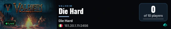 Die Hard live status badge