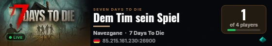 Dem Tim sein Spiel live status badge
