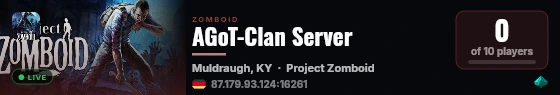AGoT-Clan Server live status badge