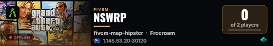 NSWRP live status badge