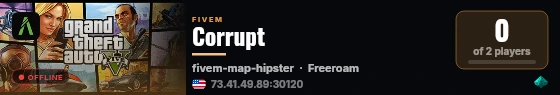 Corrupt live status badge