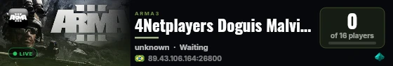 4Netplayers Doguis Malvinas live status badge