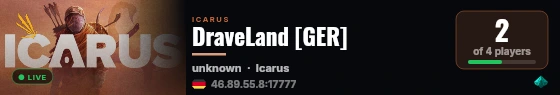 DraveLand [GER] live status badge