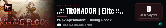 ..:: TRONADOR | Elite ::.. live status badge