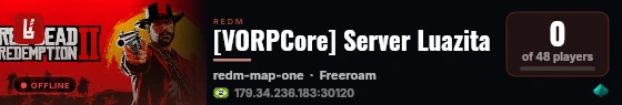 [VORPCore] Server Luazita live status badge