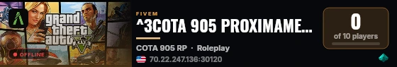 ^3COTA 905 PROXIMAMENTE live status badge