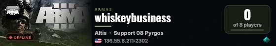 whiskeybusiness live status badge