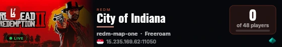 City of Indiana live status badge