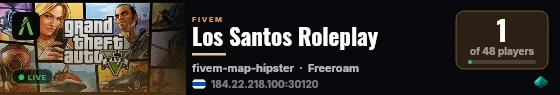 Los Santos Roleplay live status badge