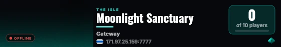 Moonlight Sanctuary live status badge