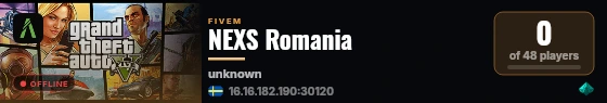 NEXS Romania live status badge