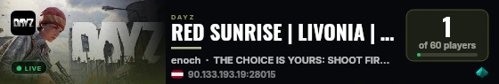RED SUNRISE | LIVONIA | NOOB FRIENDLY live status badge