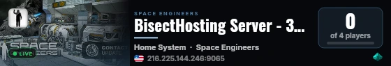 A special server live status badge