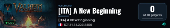 [ITA] A New Beginning live status badge