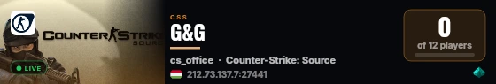 G&G live status badge