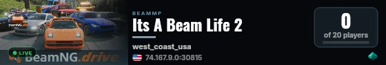 Its A Beam Life 2 live status badge