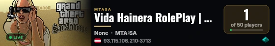 Vida Hainera RolePlay | Optimizado | Creacion |  Bajos De Haina | Dominican Republic live status badge
