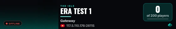 ERA TEST 1 live status badge