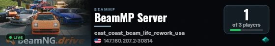 BeamMP Server live status badge