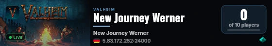 New Journey Werner live status badge