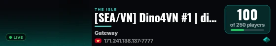 [SEA/VN] Dino4VN #1 | dino4vn.com live status badge