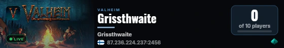 Grissthwaite live status badge