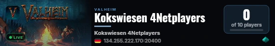 Kokswiesen 4Netplayers live status badge
