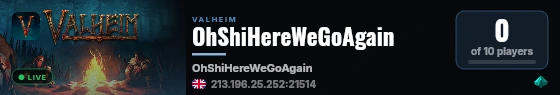 OhShiHereWeGoAgain live status badge