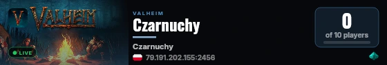 Czarnuchy live status badge
