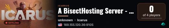 A BisectHosting Server - 22736c04 live status badge