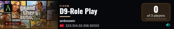 D9-Role Play live status badge