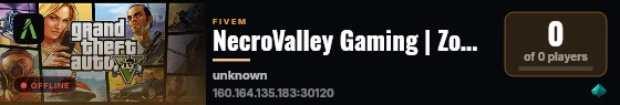 NecroValley Gaming | Zombie Survival Test live status badge