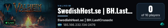 SwedishHost.se | BH.LastCrusade live status badge