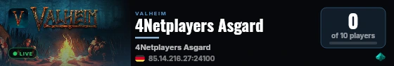4Netplayers Asgard live status badge