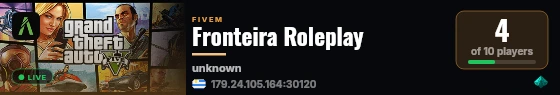 Fronteira Roleplay live status badge